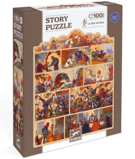 Story puzzle Le Roi Arthur 100 pièces - Djeco
